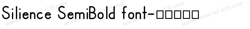 Silience SemiBold font字体转换
